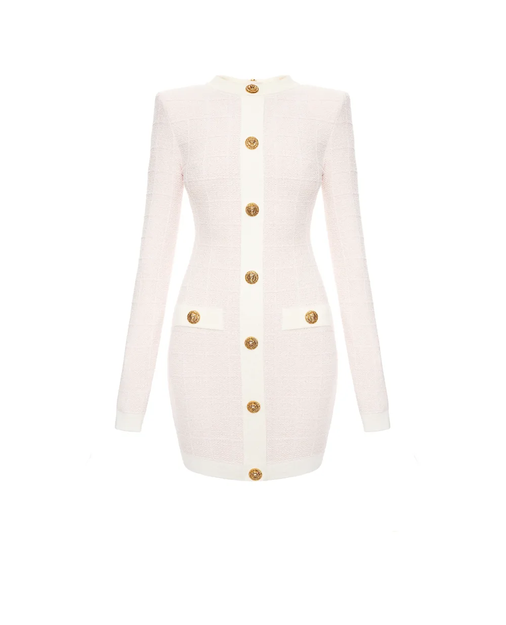Платье мини Balmain GF1R8920KJ48, розовый цвет • Купить в интернет-магазине Kameron