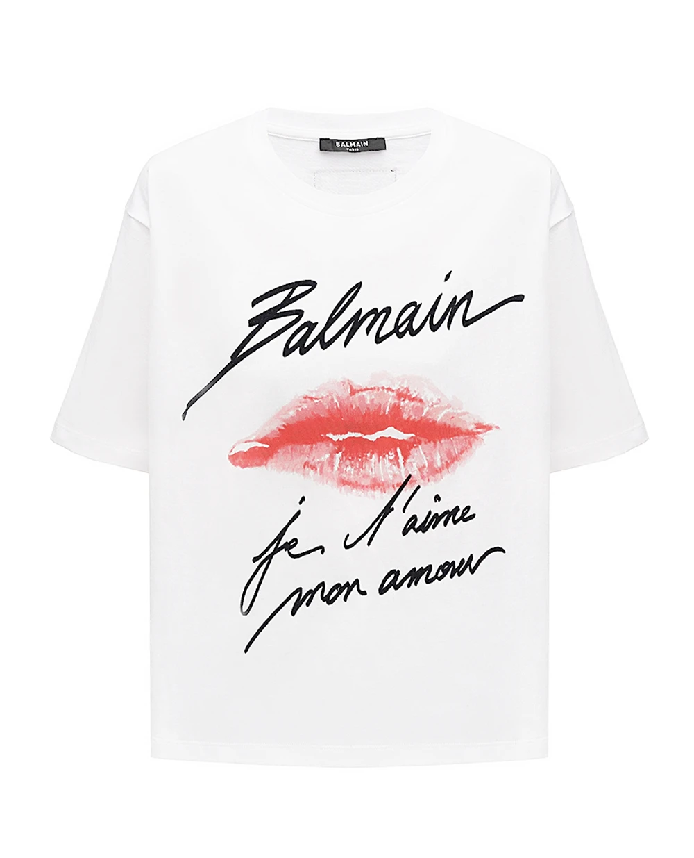 Футболка Balmain EF1EG110GE45, белый цвет • Купить в интернет-магазине Kameron