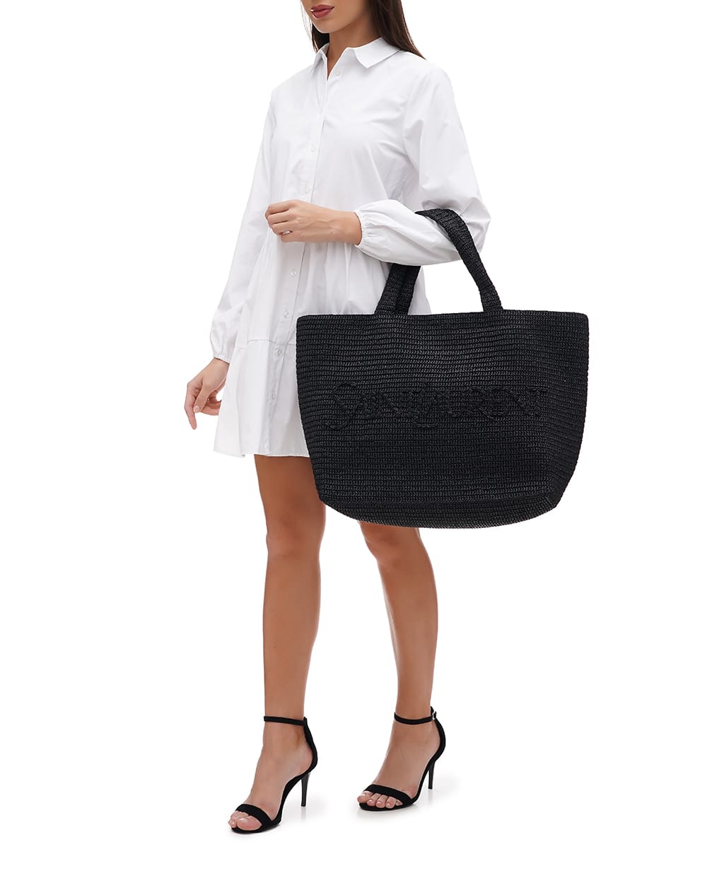 Сумка Tote Saint Laurent 756269-GAAEI, черный цвет • Купить в интернет-магазине Kameron
