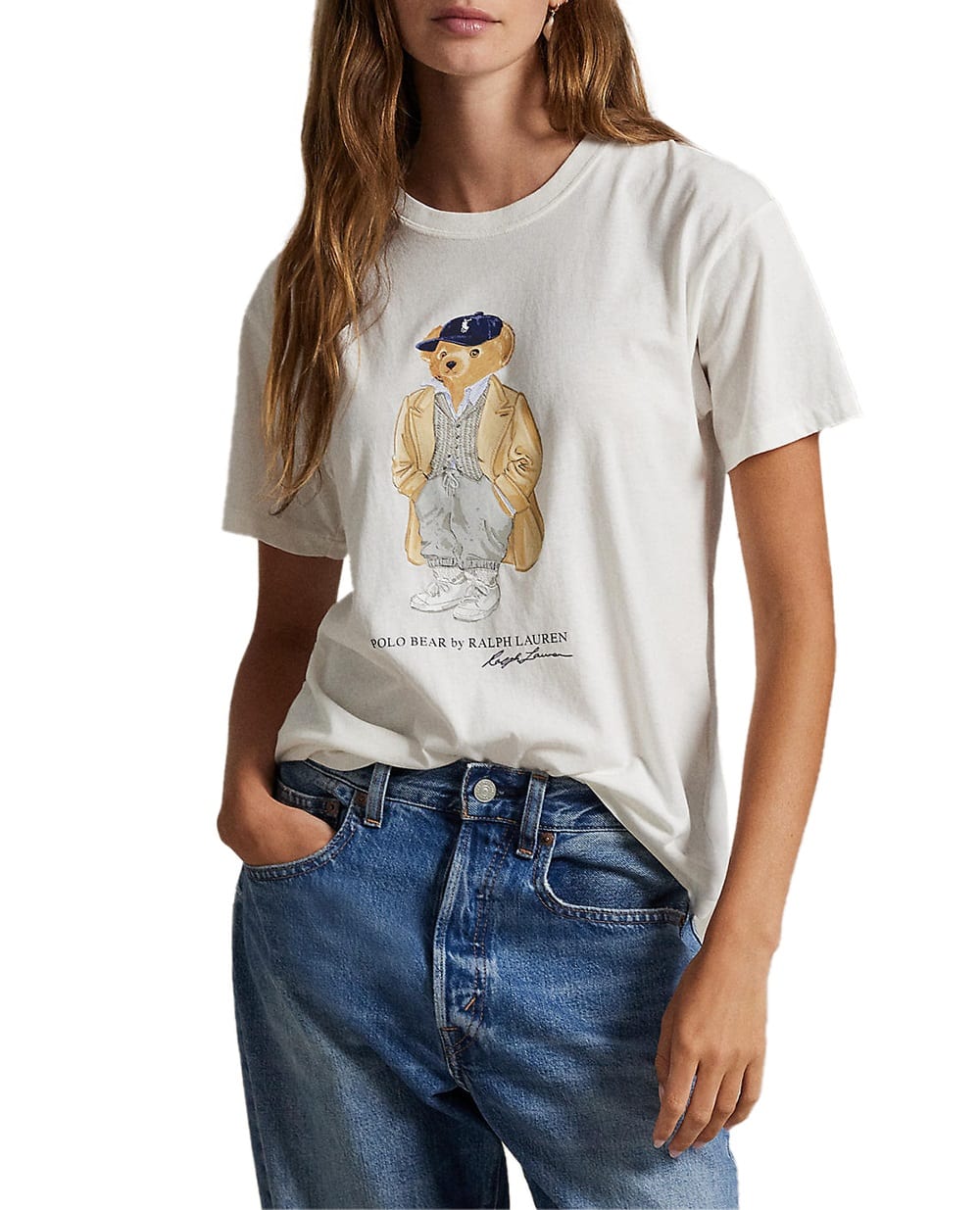 Футболка Polo Bear Polo Ralph Lauren 211971752001, белый цвет • Купить в интернет-магазине Kameron