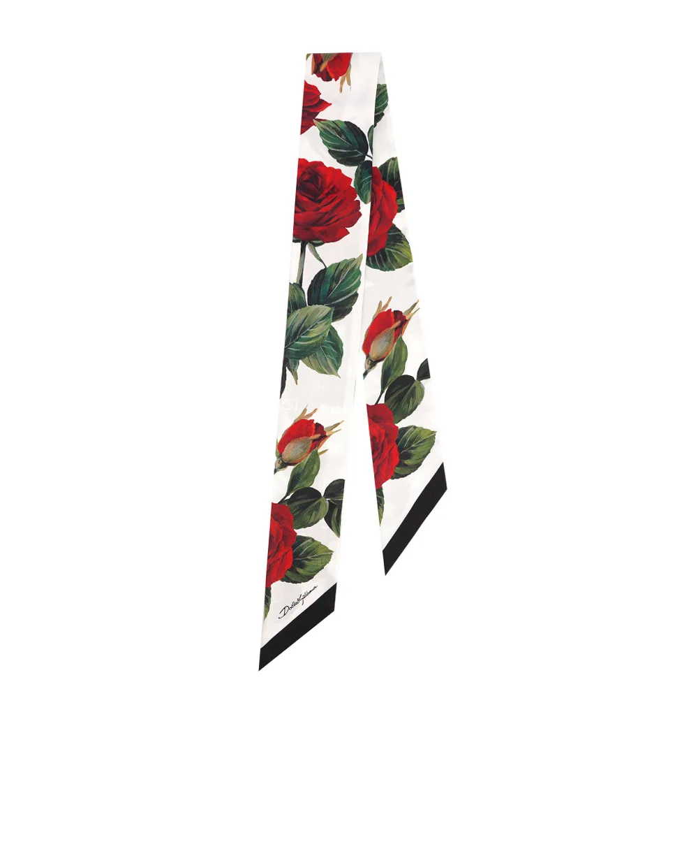 Лента твили Dolce&Gabbana FS215A-GDCQP, белый цвет • Купить в интернет-магазине Kameron