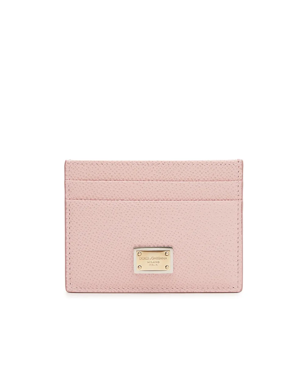 Кожаная визитница Dolce&Gabbana BI0330-A1001, розовый цвет • Купить в интернет-магазине Kameron