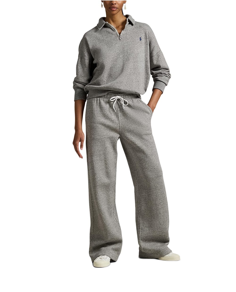 Флисовые спортивные штаны (костюм) Polo Ralph Lauren 211977959004, серый цвет • Купить в интернет-магазине Kameron