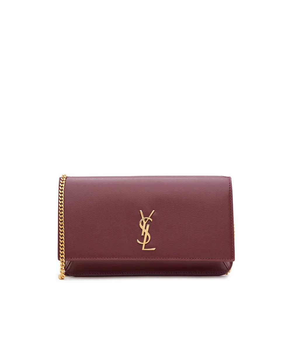 Кожаная сумка Cassandre Saint Laurent 635095-0U40J, бордовый цвет • Купить в интернет-магазине Kameron