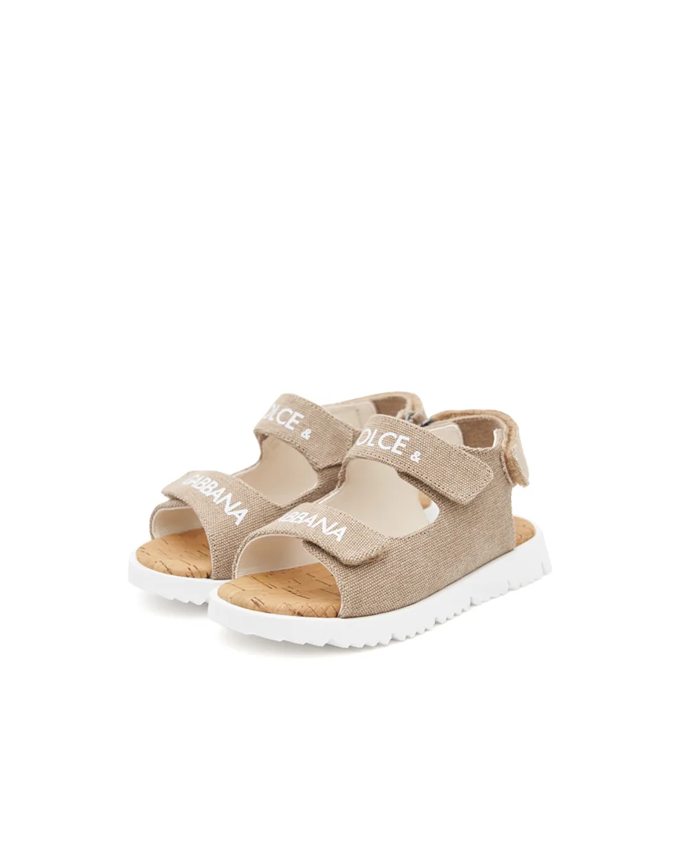 Детские сандалии Dolce&Gabbana Kids DL0092-AW520, бежевый цвет • Купить в интернет-магазине Kameron