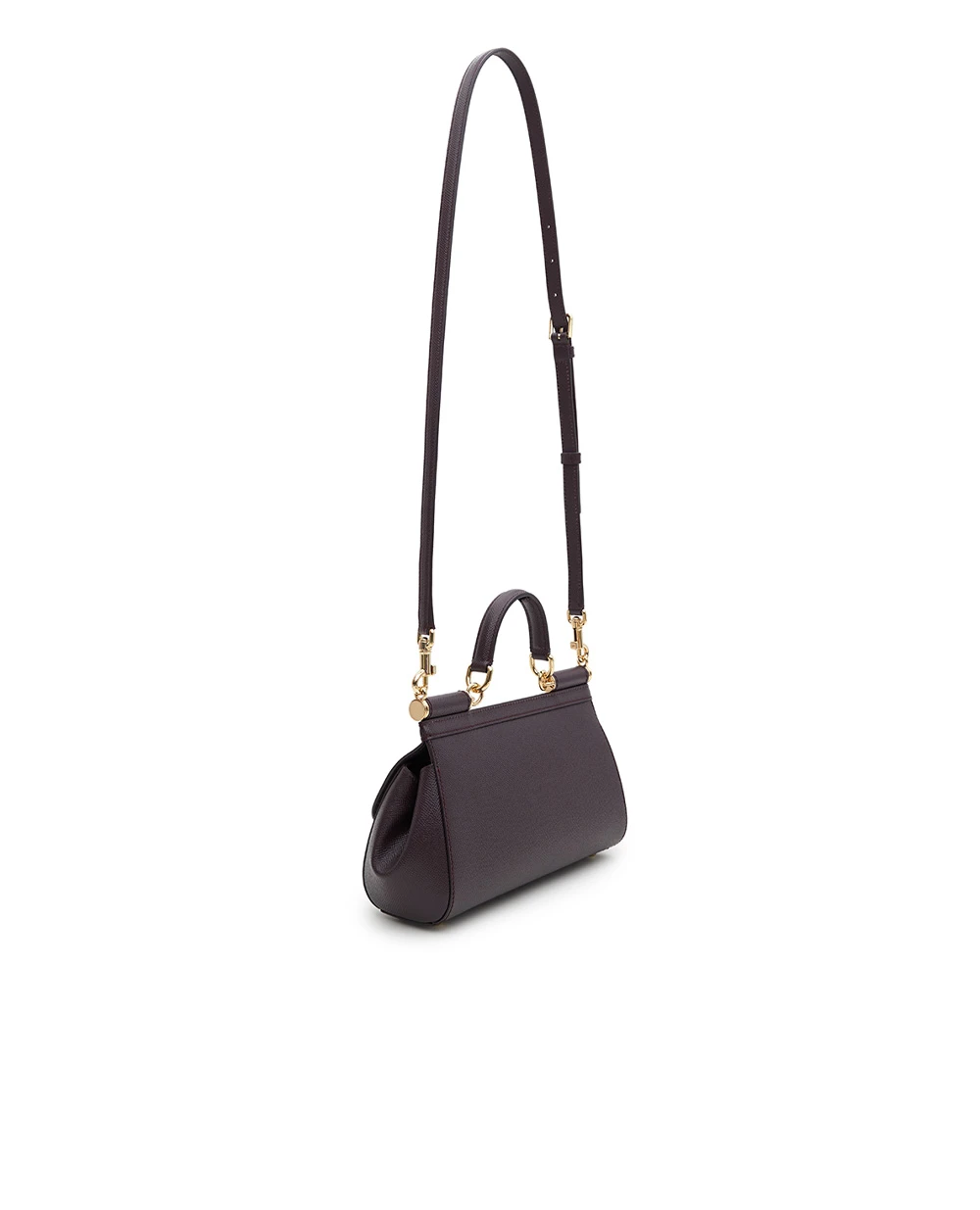 Кожаная сумка Sicily Dolce&Gabbana BB7652-B1001, фиолетовый цвет • Купить в интернет-магазине Kameron