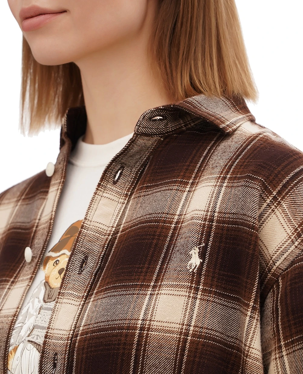 Рубашка Polo Ralph Lauren 211923863012, коричневый цвет • Купить в интернет-магазине Kameron
