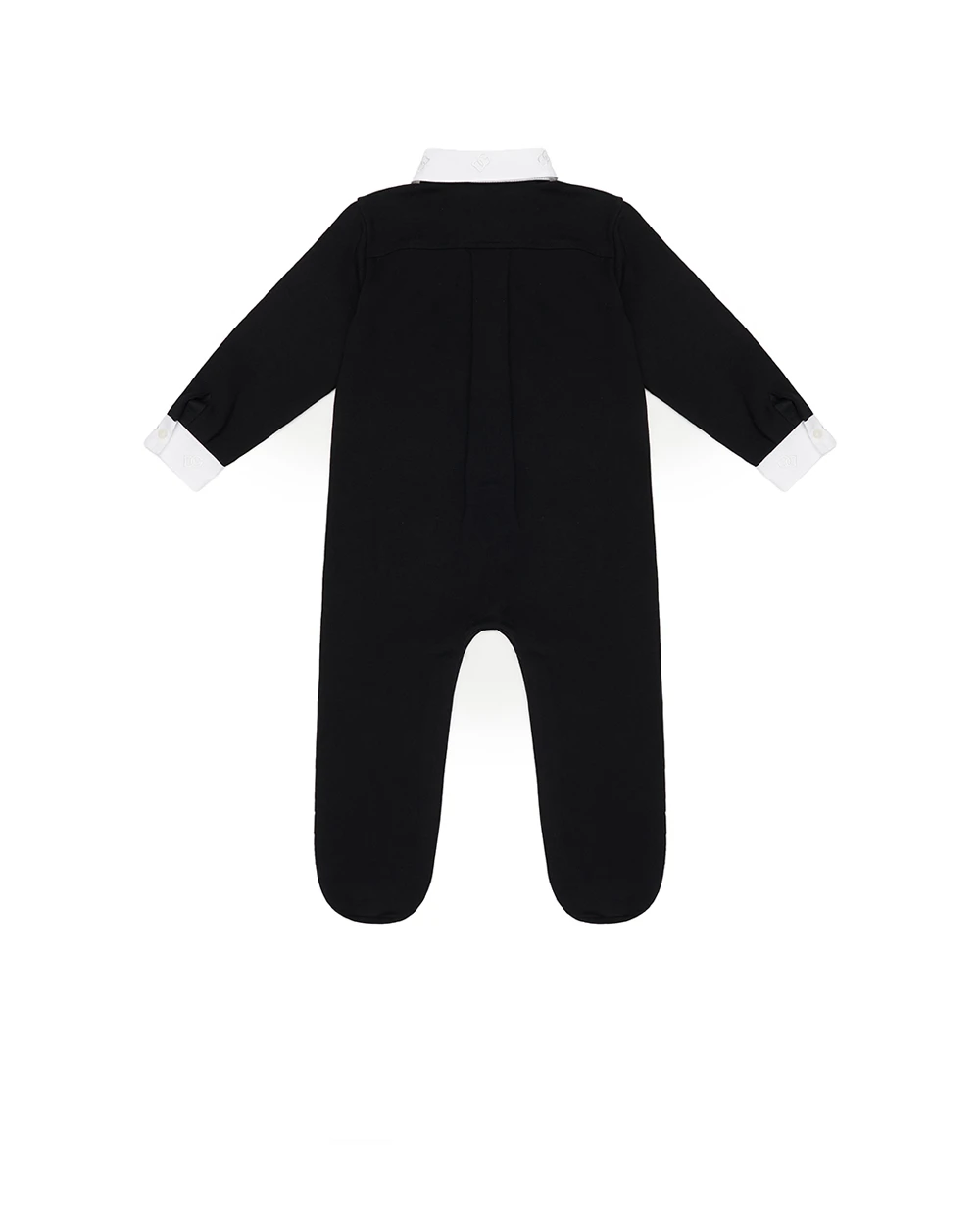 Дитячий боді з вишитою метеликом Dolce&Gabbana Kids L11O85-G7P2A, чорний колір • Купити в інтернет-магазині Kameron