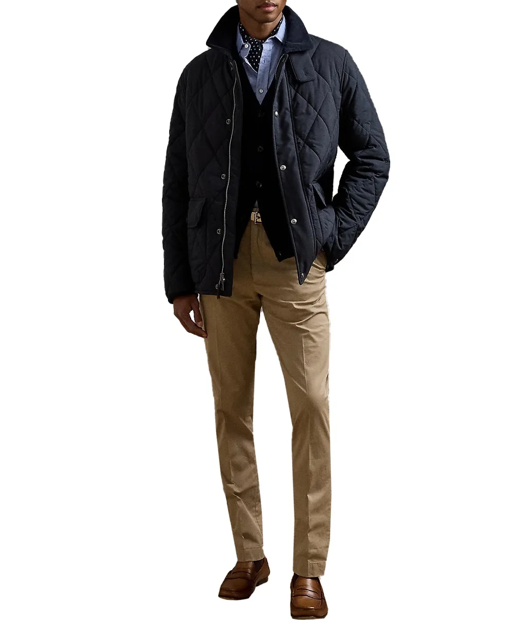 Куртка Ralph Lauren Purple Label 790957971001, темно-синий цвет • Купить в интернет-магазине Kameron