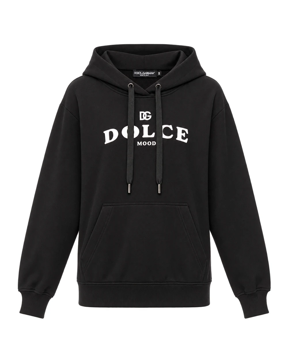 Худі з принтом логотипу Dolce&Gabbana F9U75Z-HU7P4, чорний колір • Купити в інтернет-магазині Kameron