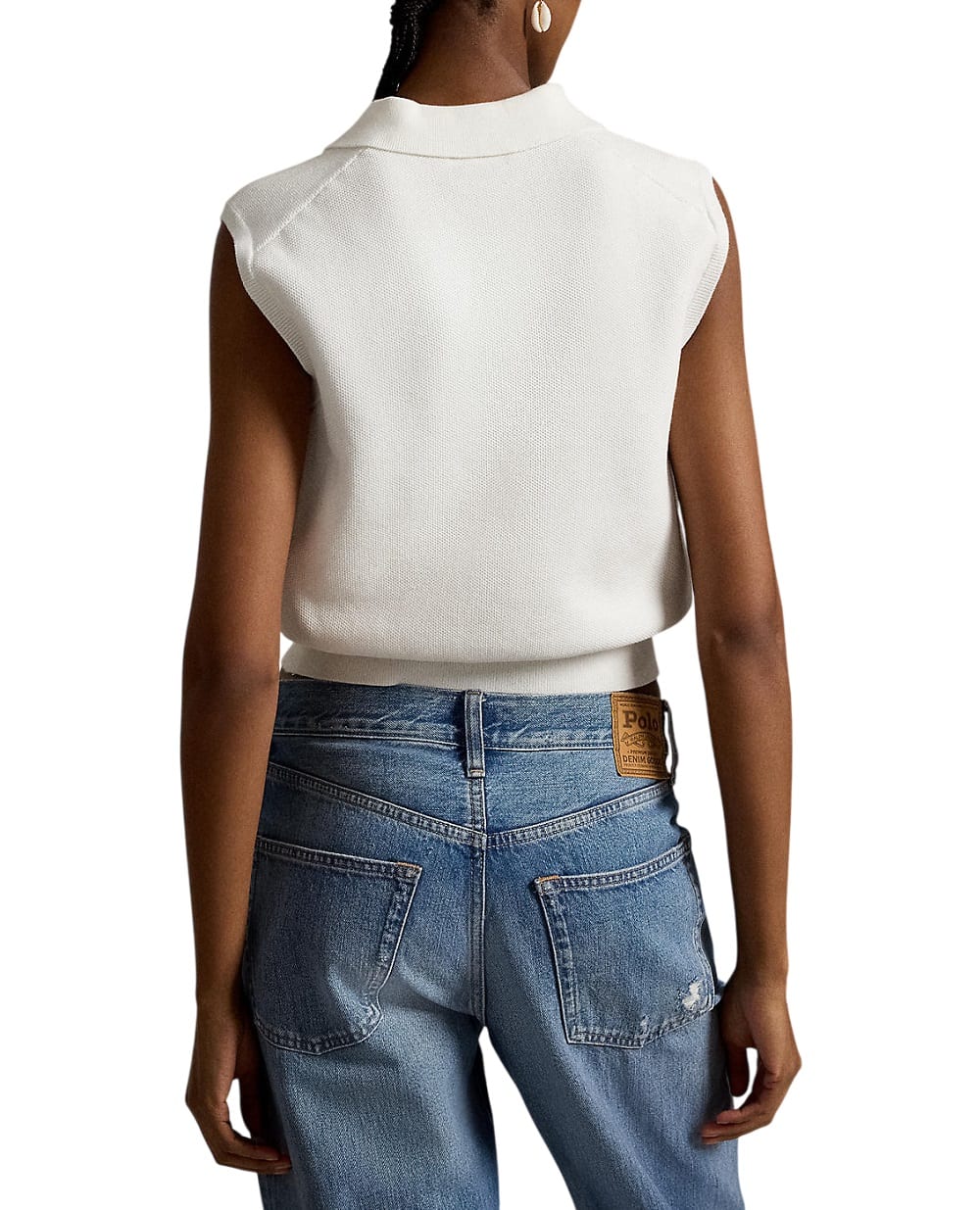 Свитер-поло Polo Ralph Lauren 211970666001, белый цвет • Купить в интернет-магазине Kameron