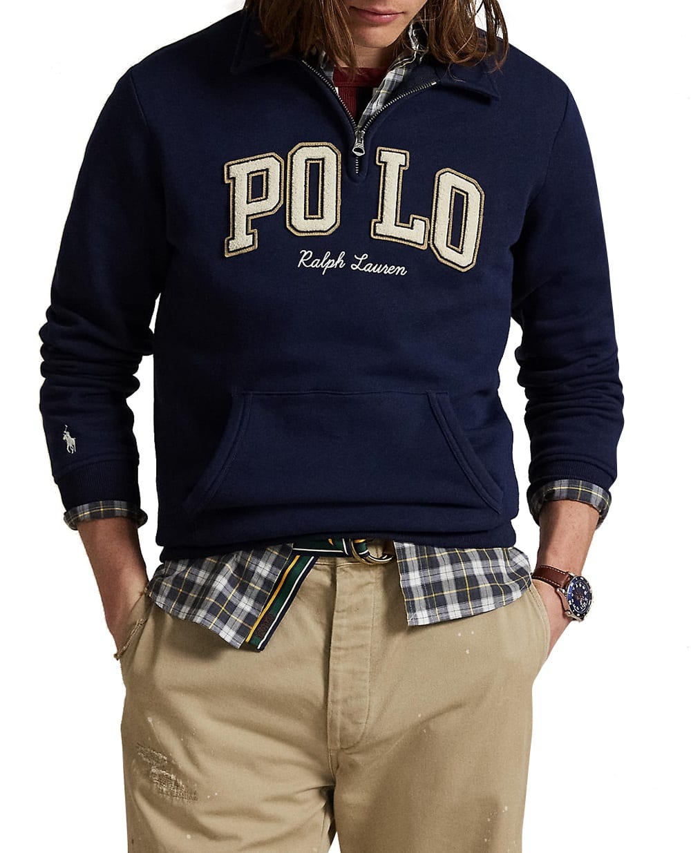 Толстовка флисовая Polo Ralph Lauren 710981150002, синий цвет • Купить в интернет-магазине Kameron
