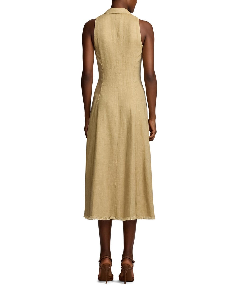 Платье Ralph Lauren Collection 290966329001, бежевый цвет • Купить в интернет-магазине Kameron