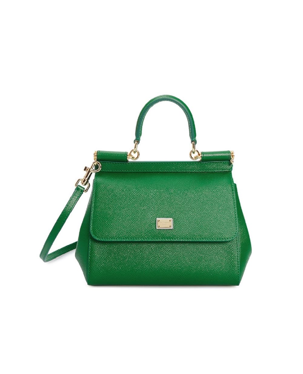 Кожаная сумка Sicily Medium Dolce&Gabbana BB6003-A1001, салатовый цвет • Купить в интернет-магазине Kameron