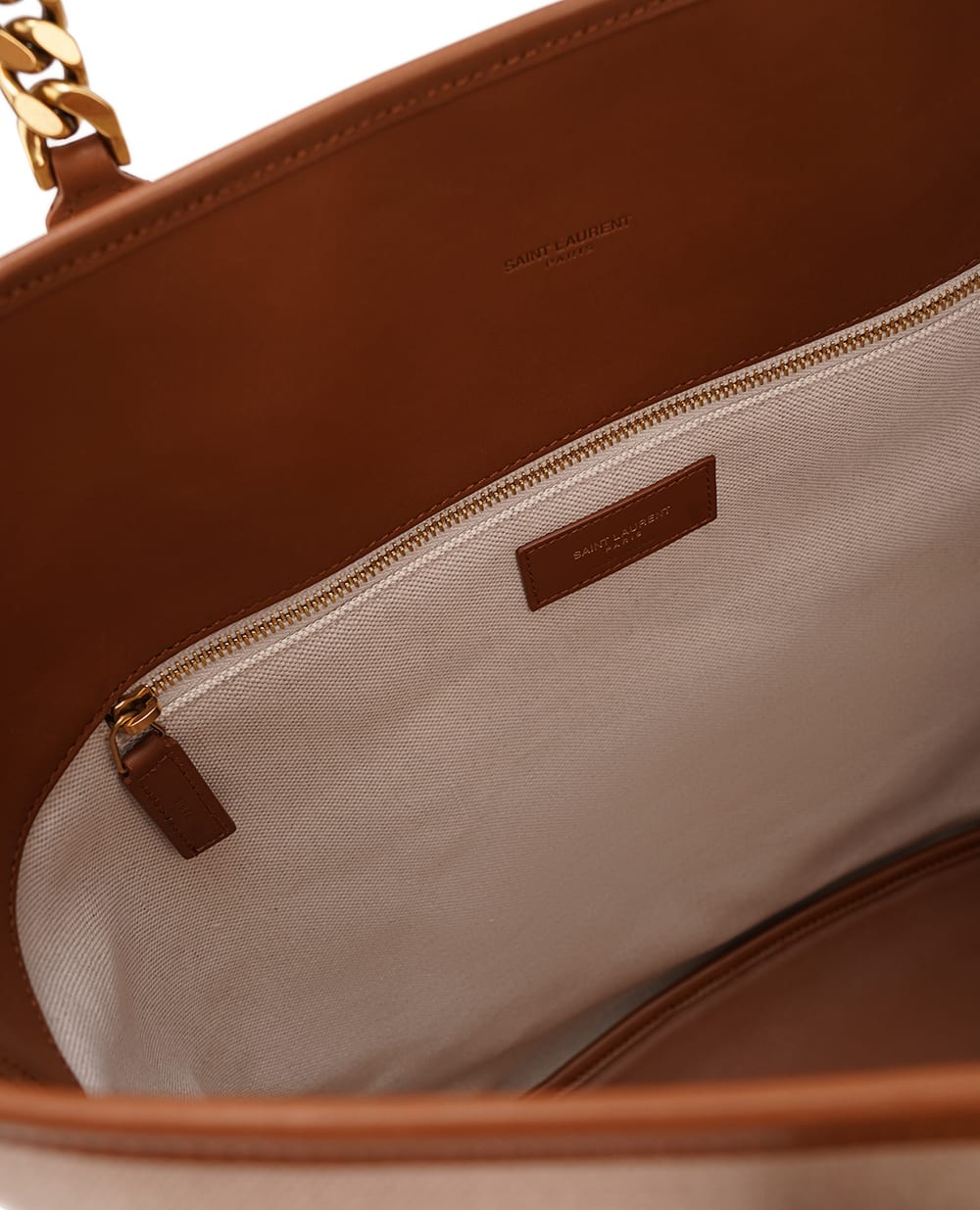 Сумка Tote Saint Laurent 781302-FAC7T, бежевый цвет • Купить в интернет-магазине Kameron