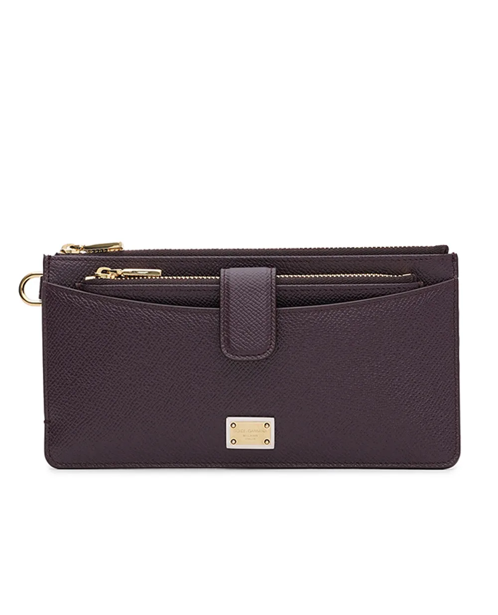 Кожаный кошелек Dolce&Gabbana BI3335-A1001, бордовый цвет • Купить в интернет-магазине Kameron