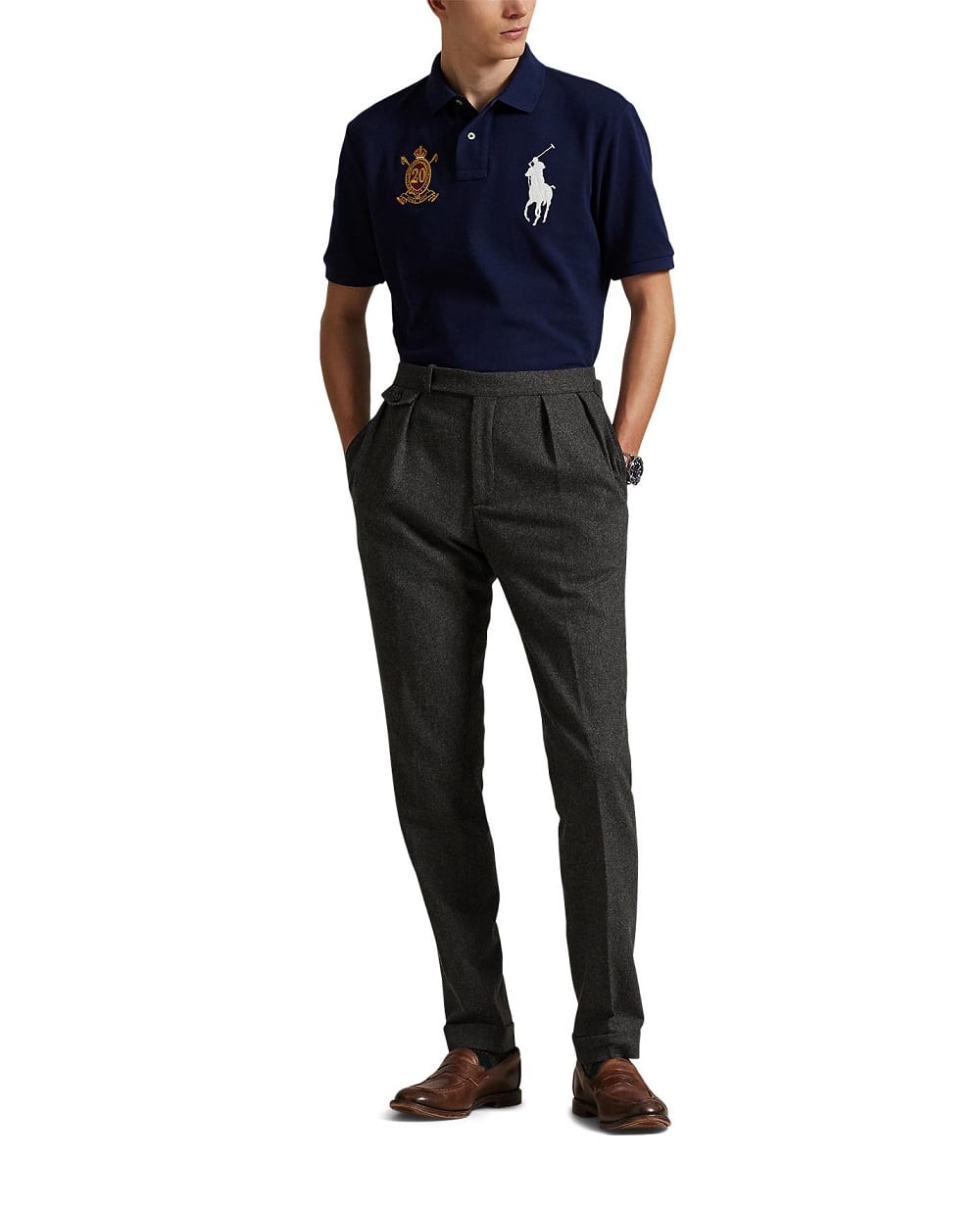 Поло Polo Ralph Lauren 710P00089002, синий цвет • Купить в интернет-магазине Kameron