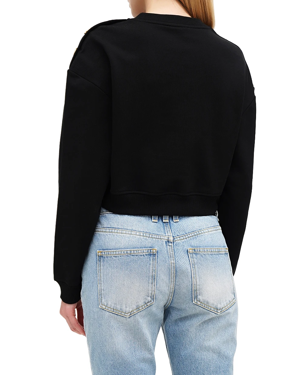 Свитшот Balmain EF1JQ002BB02, черный цвет • Купить в интернет-магазине Kameron