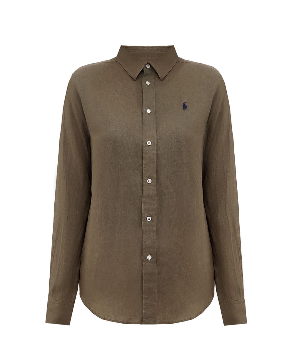 Льняная рубашка Polo Ralph Lauren 211970730004, хаки цвет • Купить в интернет-магазине Kameron