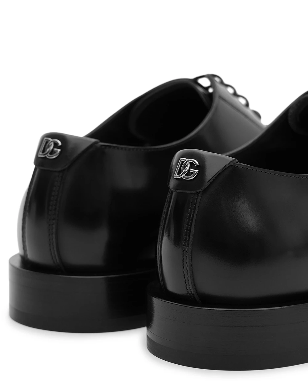 Дерби из телячьей кожи Dolce&Gabbana A10888-A1203, черный цвет • Купить в интернет-магазине Kameron