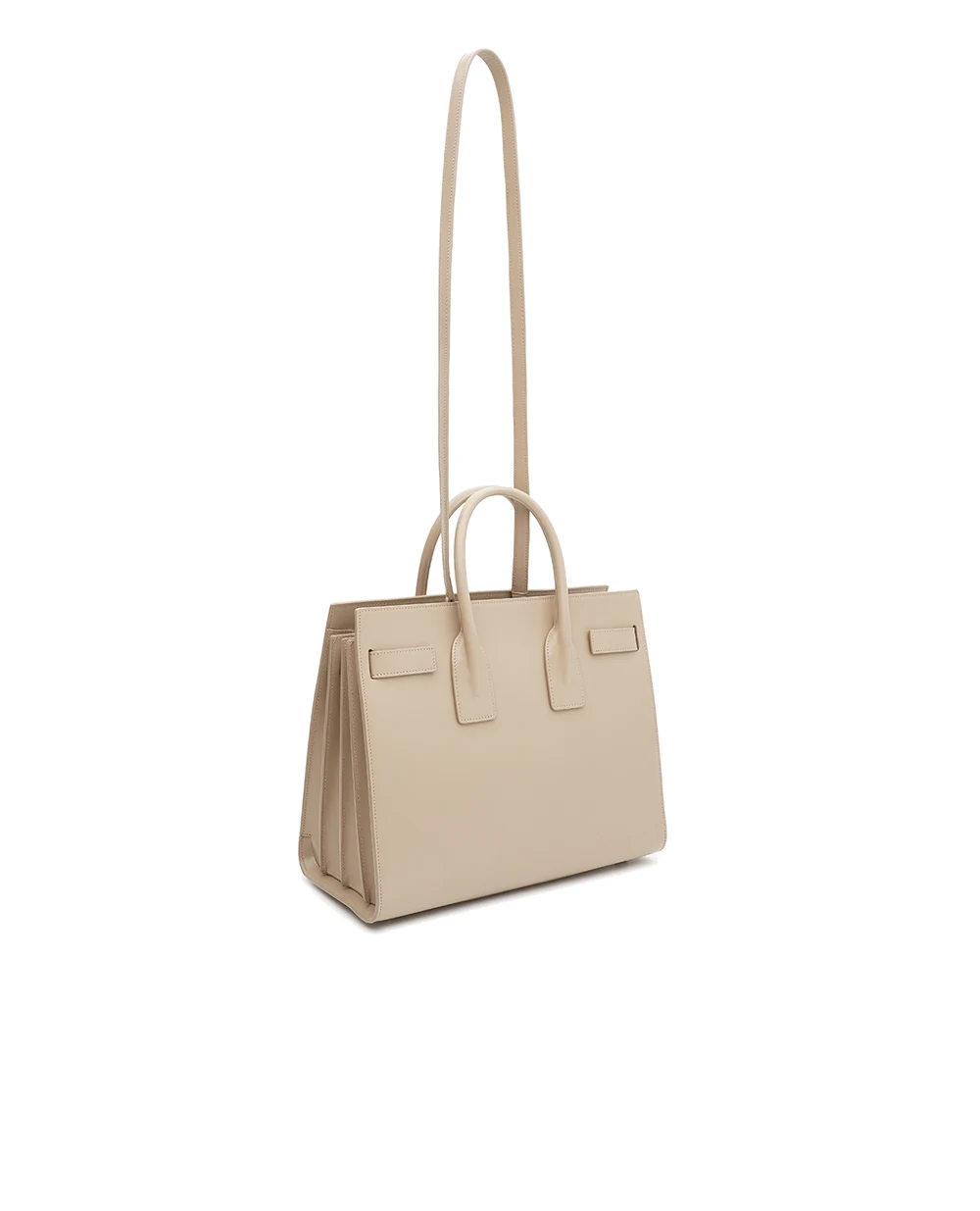 Cумка Sac De Jour Small из телячьей кожи Saint Laurent 378299-02G9W, бежевый цвет • Купить в интернет-магазине Kameron