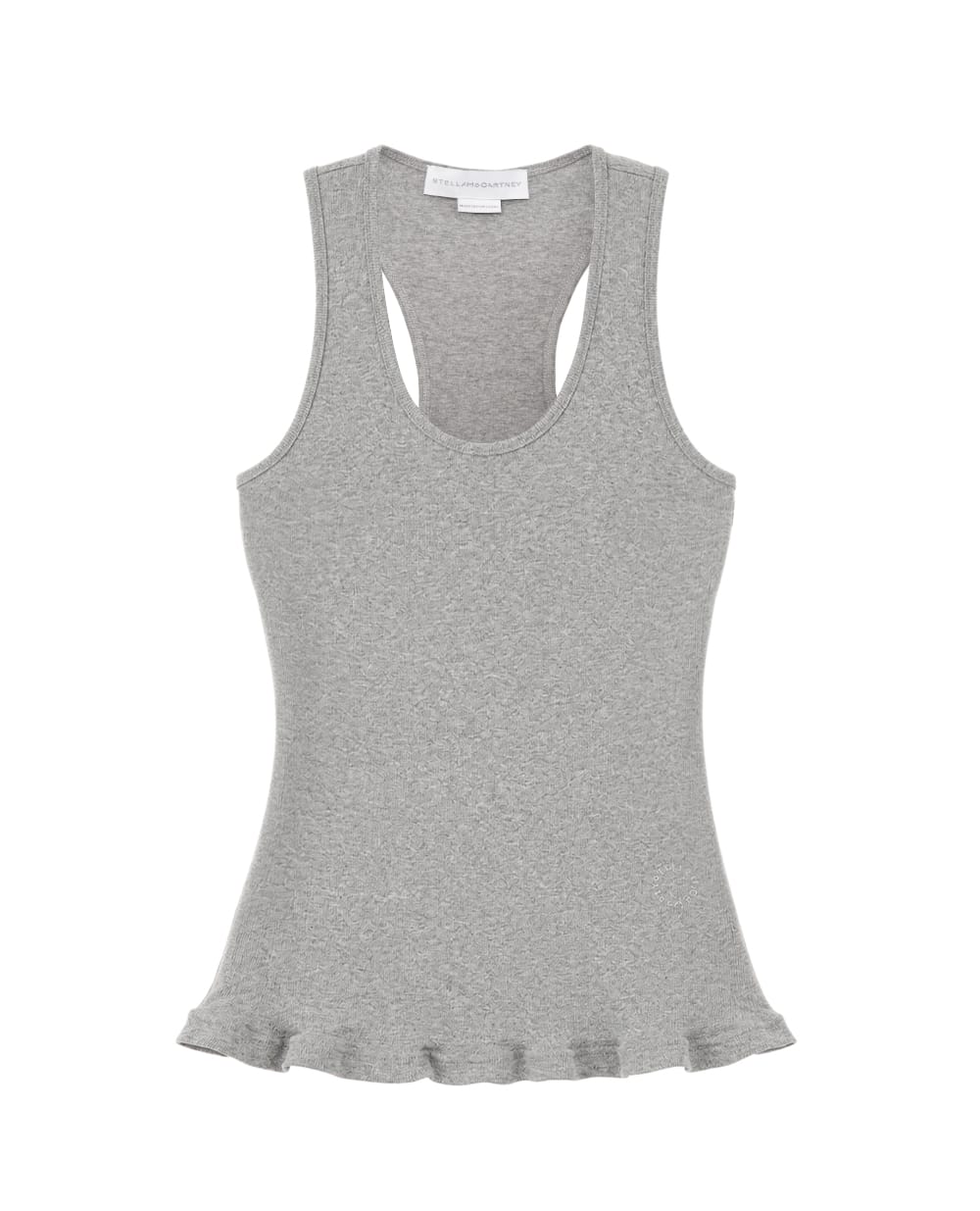 Топ в рубчик Stella McCartney 6J04553SQA51, серый цвет • Купить в интернет-магазине Kameron