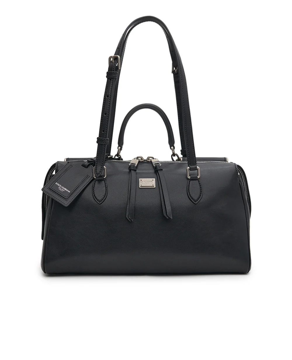 Сумка Vittoria из телячьей кожи Dolce&Gabbana BB7844-AW118, черный цвет • Купить в интернет-магазине Kameron
