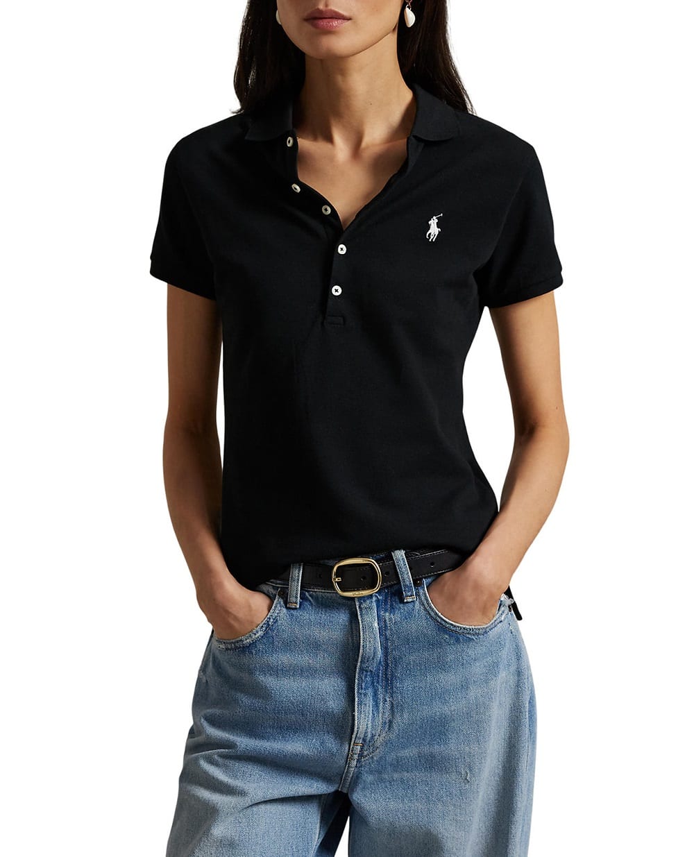 Поло Polo Ralph Lauren 211870245005, черный цвет • Купить в интернет-магазине Kameron