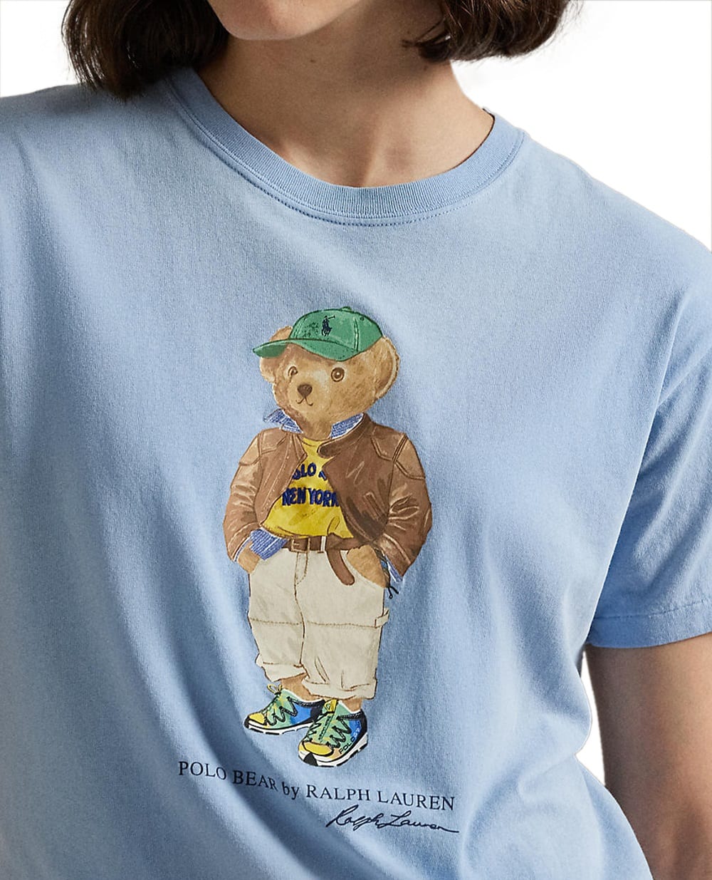 Футболка Polo Bear Polo Ralph Lauren 211971730001, голубой цвет • Купить в интернет-магазине Kameron