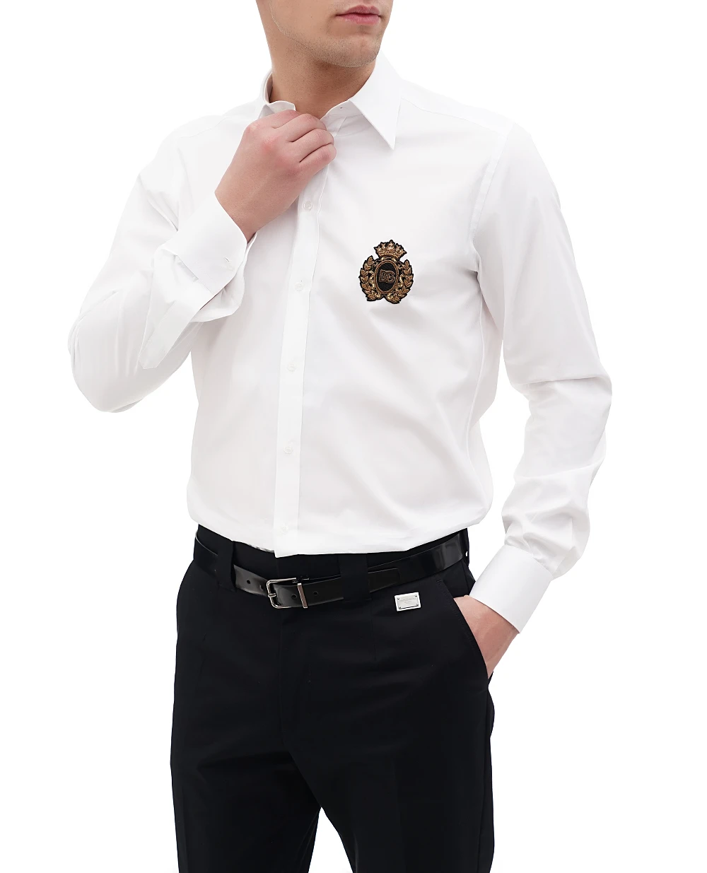 Рубашка Dolce&Gabbana G5ML1Z-GI757, белый цвет • Купить в интернет-магазине Kameron