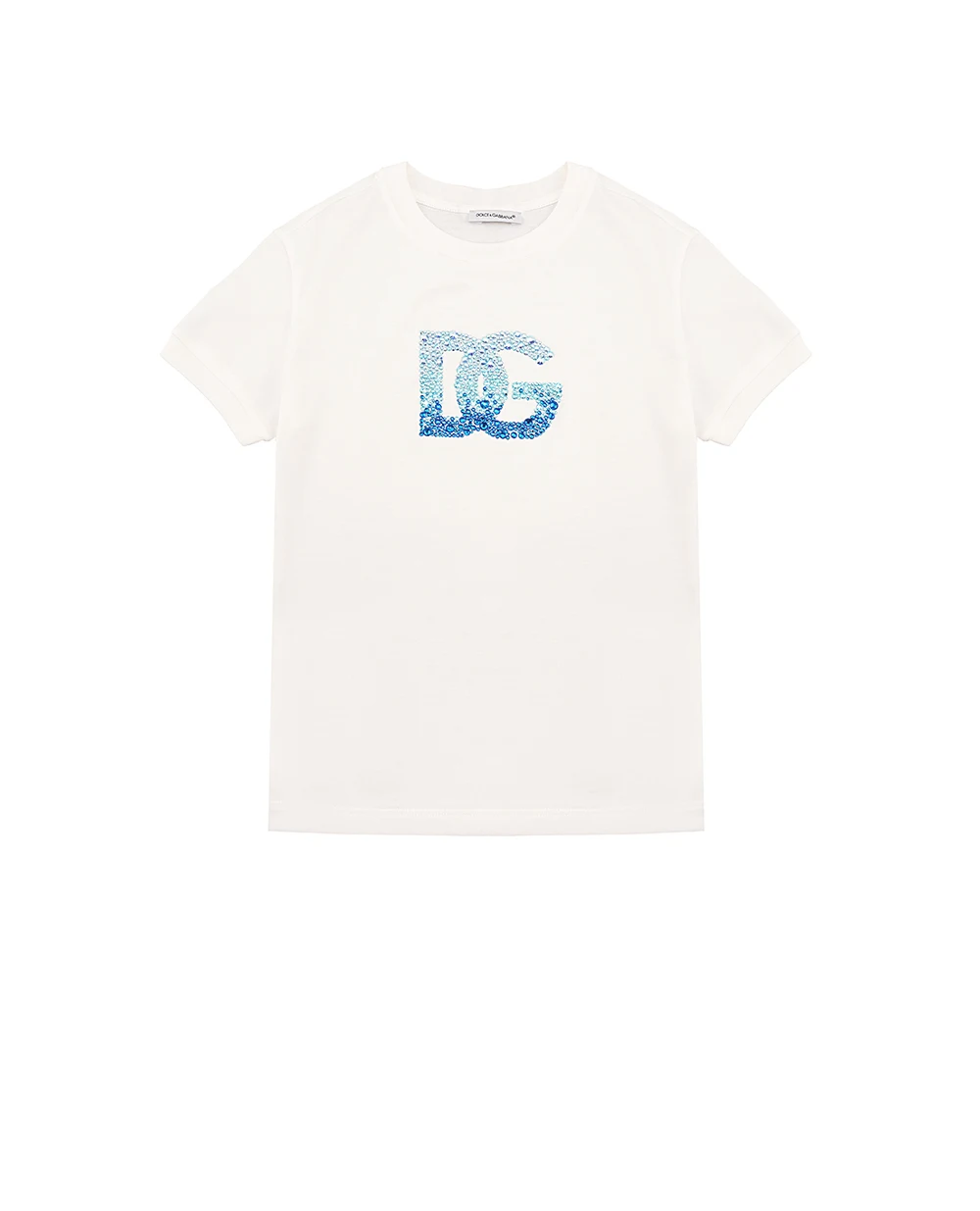 Детская футболка Dolce&Gabbana Kids L5JTPD-G7O0X-S, белый цвет • Купить в интернет-магазине Kameron