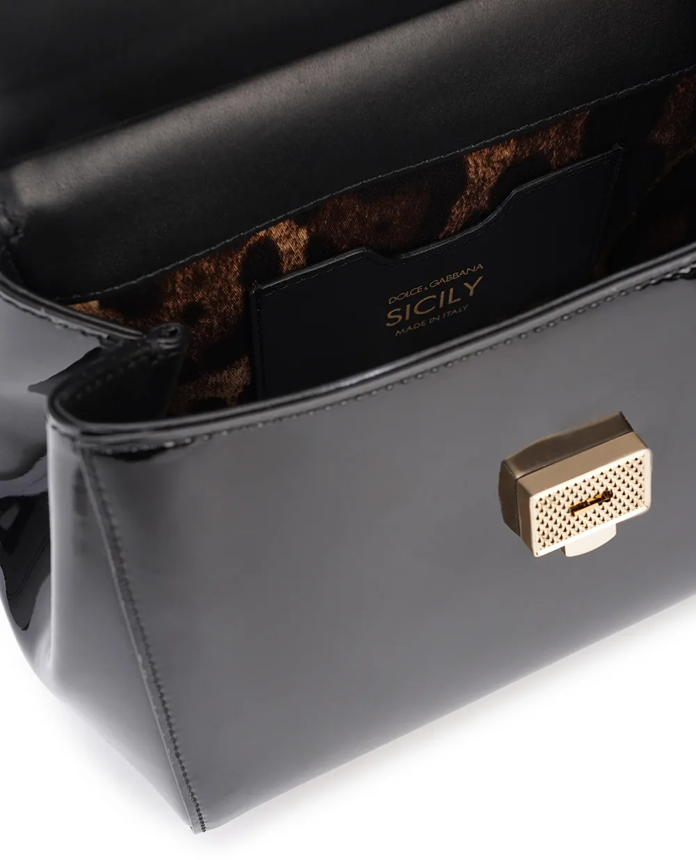Шкіряна сумка Sicily Medium Dolce&Gabbana BB6003-B1471, чорний колір • Купити в інтернет-магазині Kameron