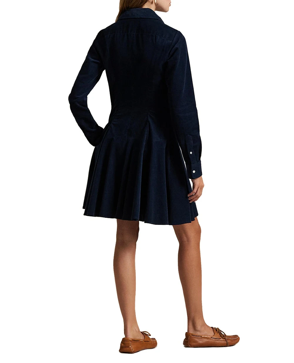 Платье-рубашка вельветовое Polo Ralph Lauren 211972069004, синий цвет • Купить в интернет-магазине Kameron