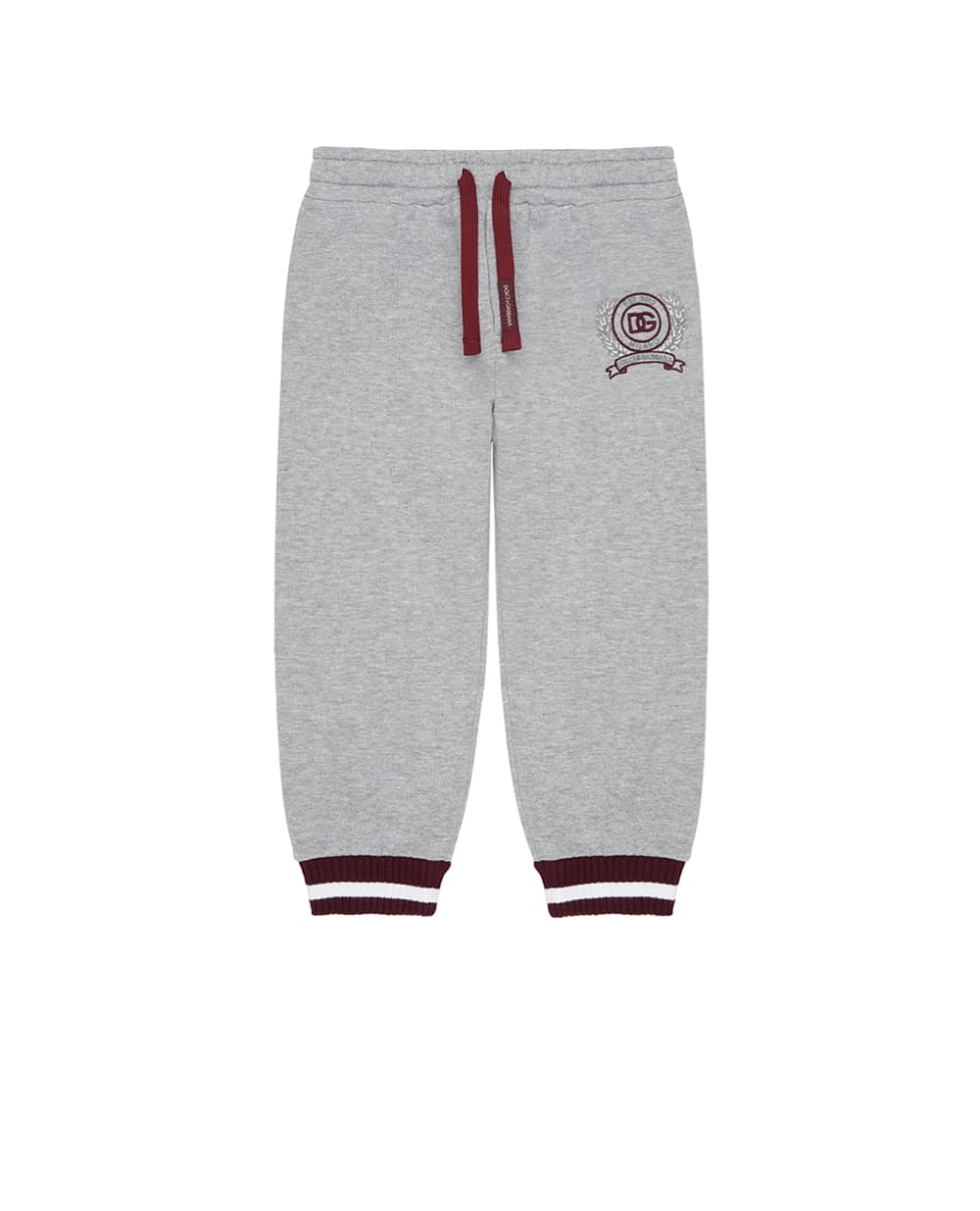 Детские спортивные брюки (костюм) Dolce&Gabbana Kids L1JPLH-G7PVB, серый цвет • Купить в интернет-магазине Kameron