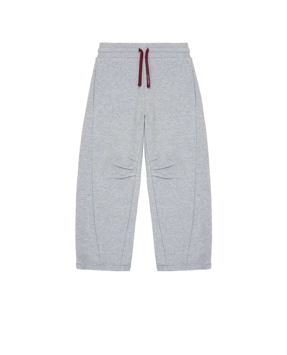 Детские спортивные флисовые брюки с вышивкой (костюм) Dolce&Gabbana Kids L4JPLI-G7PUY-S, серый цвет • Купить в интернет-магазине Kameron