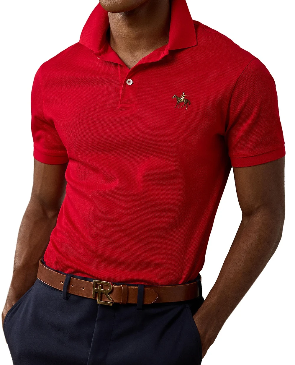 Поло Ralph Lauren Purple Label 790508036006, красный цвет • Купить в интернет-магазине Kameron