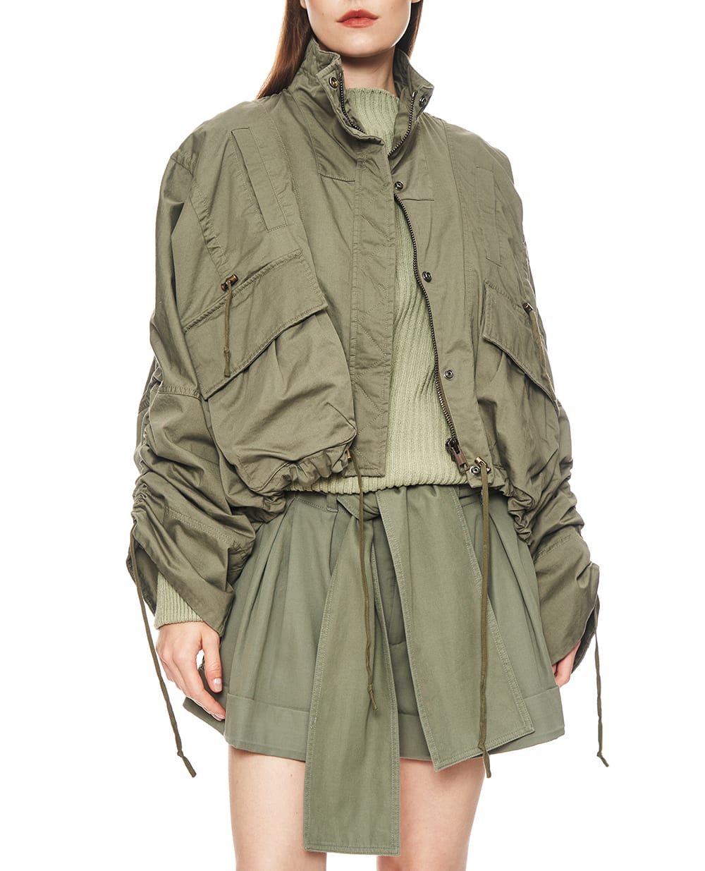 Куртка Balmain GF0TI030CG65, хаки цвет • Купить в интернет-магазине Kameron