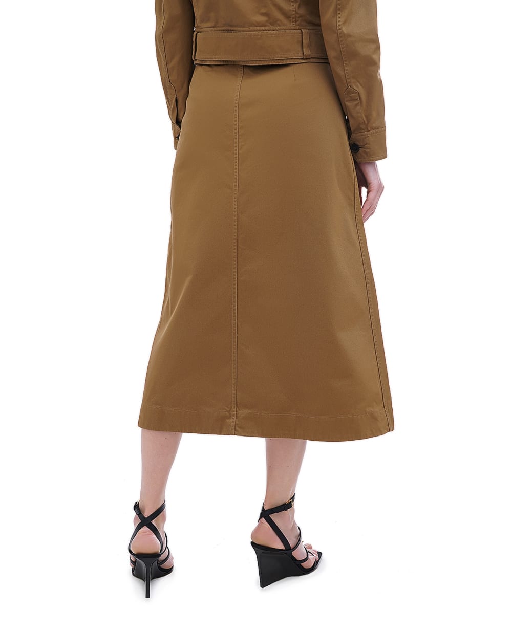Юбка Saint Laurent 817344-Y04VY, коричневый цвет • Купить в интернет-магазине Kameron