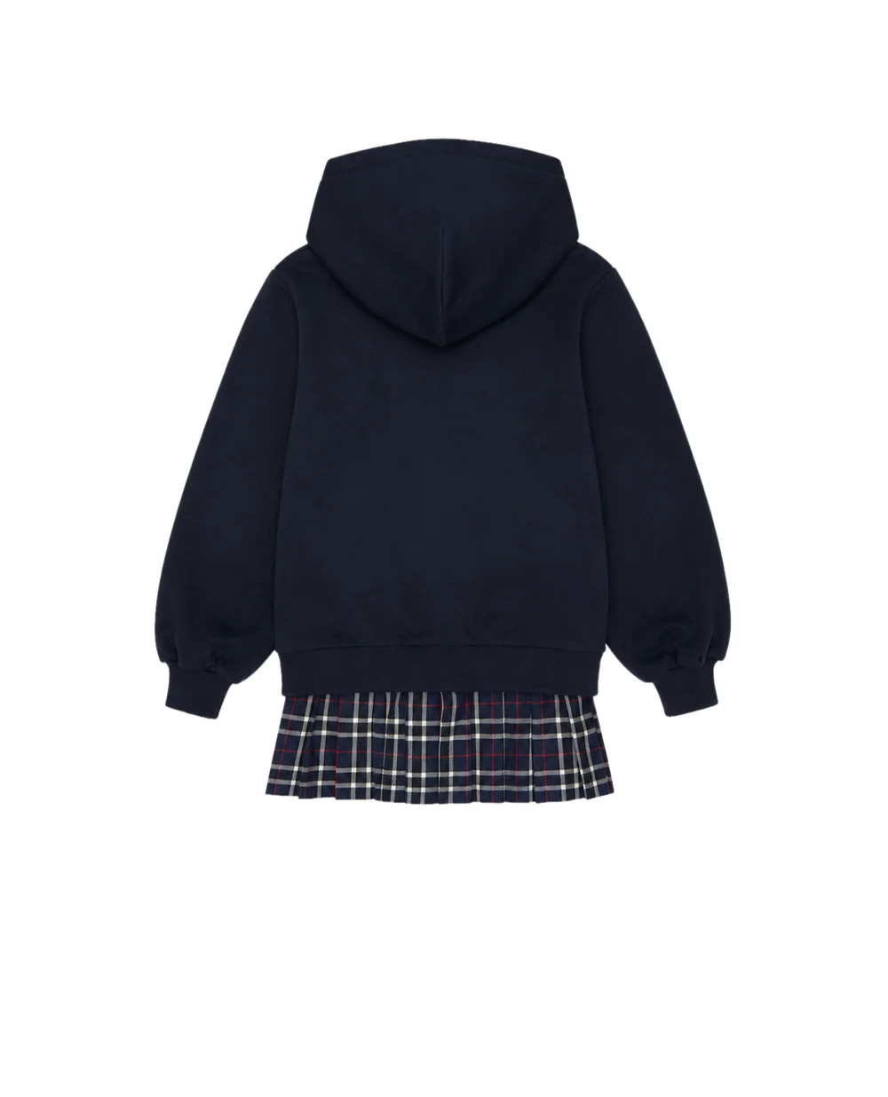 Дитяча сукня з капюшоном із футера з нашивкою Dolce&Gabbana Kids L5JDBH-G7P6V-B, різнокольоровий колір • Купити в інтернет-магазині Kameron