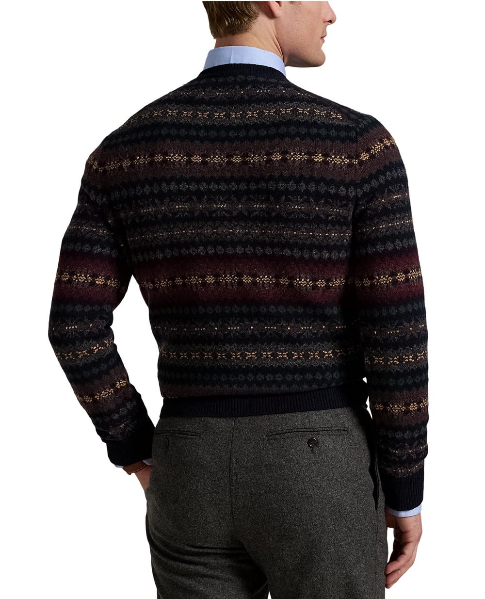 Свитер из шерсти в стиле Fair-Isle Polo Ralph Lauren 710981615001, разноцветный цвет • Купить в интернет-магазине Kameron