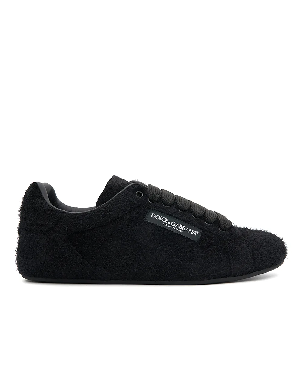 Кеды Portofino Soft из телячьей замши Dolce&Gabbana CS2471-A0981, черный цвет • Купить в интернет-магазине Kameron