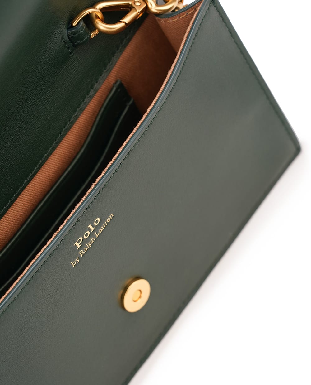 Кожаная сумка Polo ID Chain Wallet Polo Ralph Lauren 427886738008, зеленый цвет • Купить в интернет-магазине Kameron
