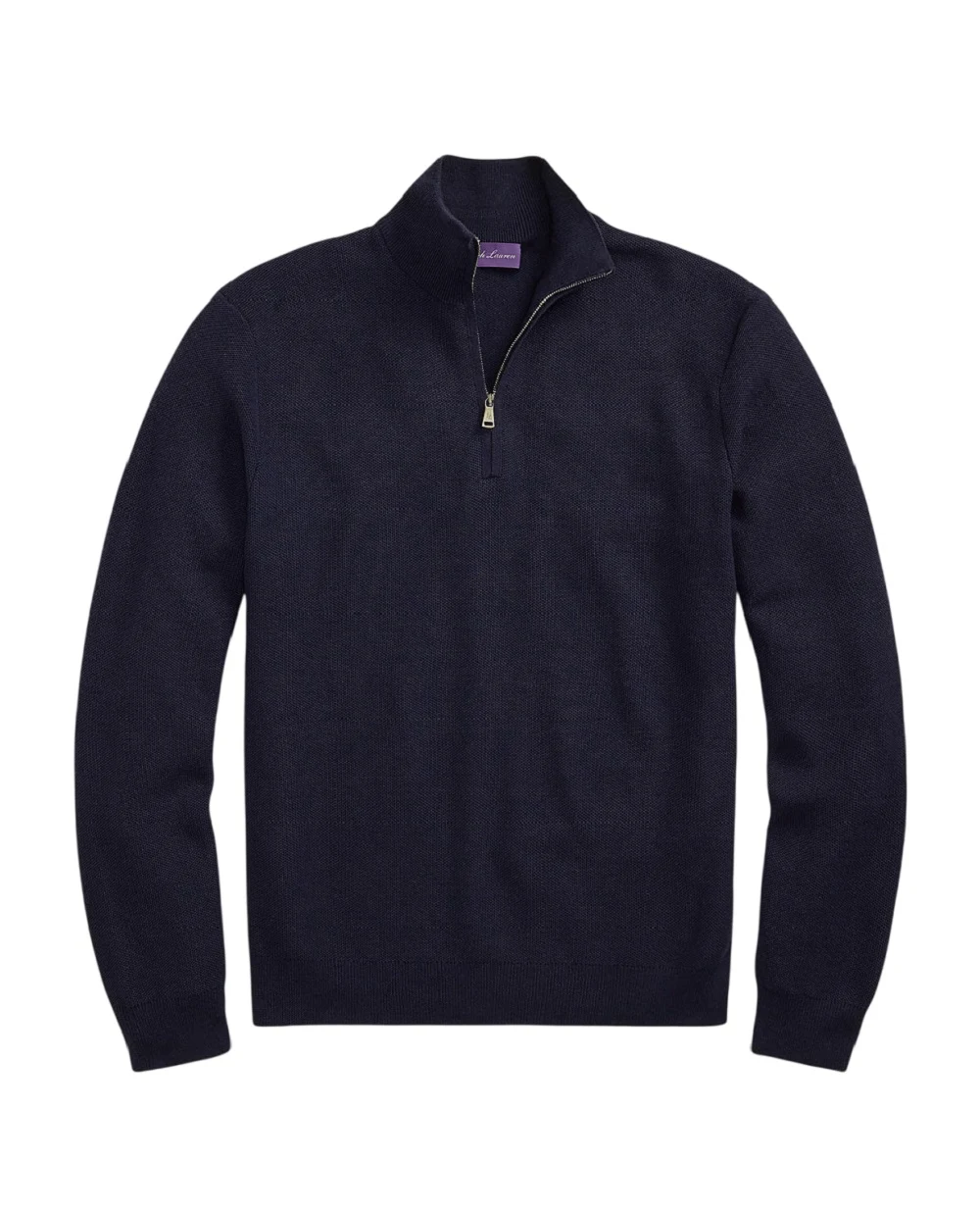 Свитер из шерсти пике Ralph Lauren Purple Label 790965745002, синий цвет • Купить в интернет-магазине Kameron