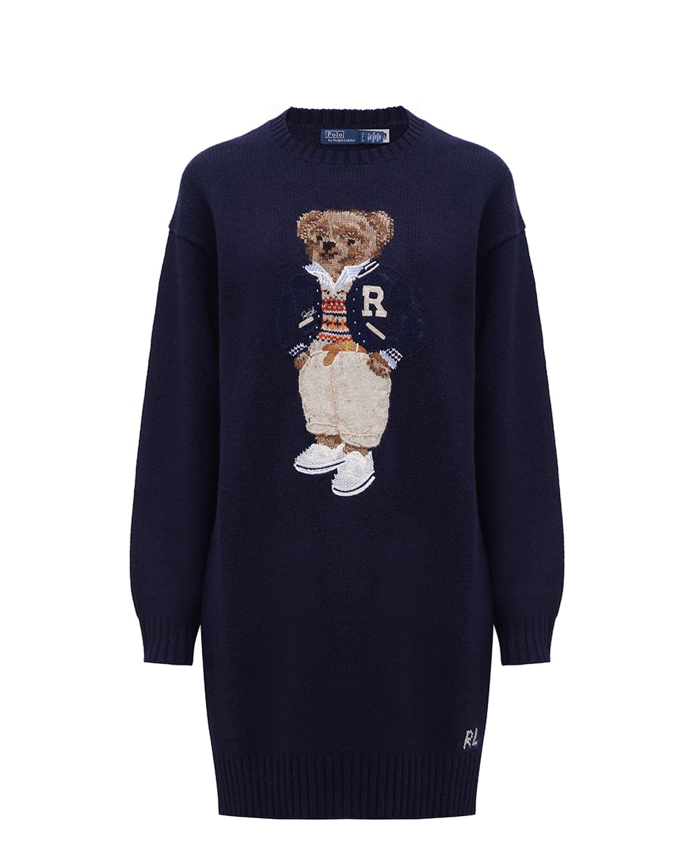 Платье Polo Bear Polo Ralph Lauren 211941576001, синий цвет • Купить в интернет-магазине Kameron