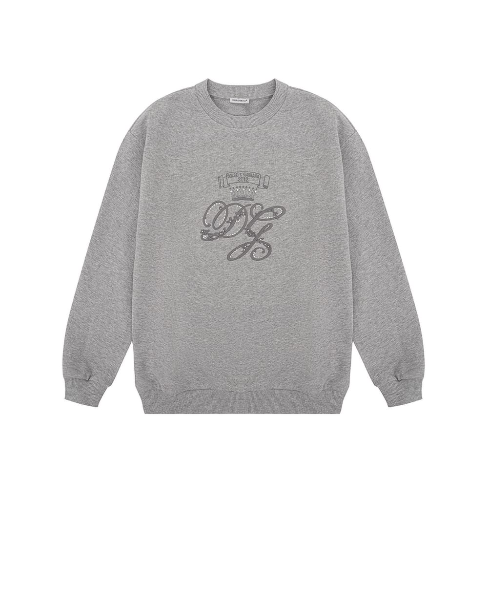 Детский свитшот Dolce&Gabbana Kids L5JW2V-G7N4H-S, серый цвет • Купить в интернет-магазине Kameron