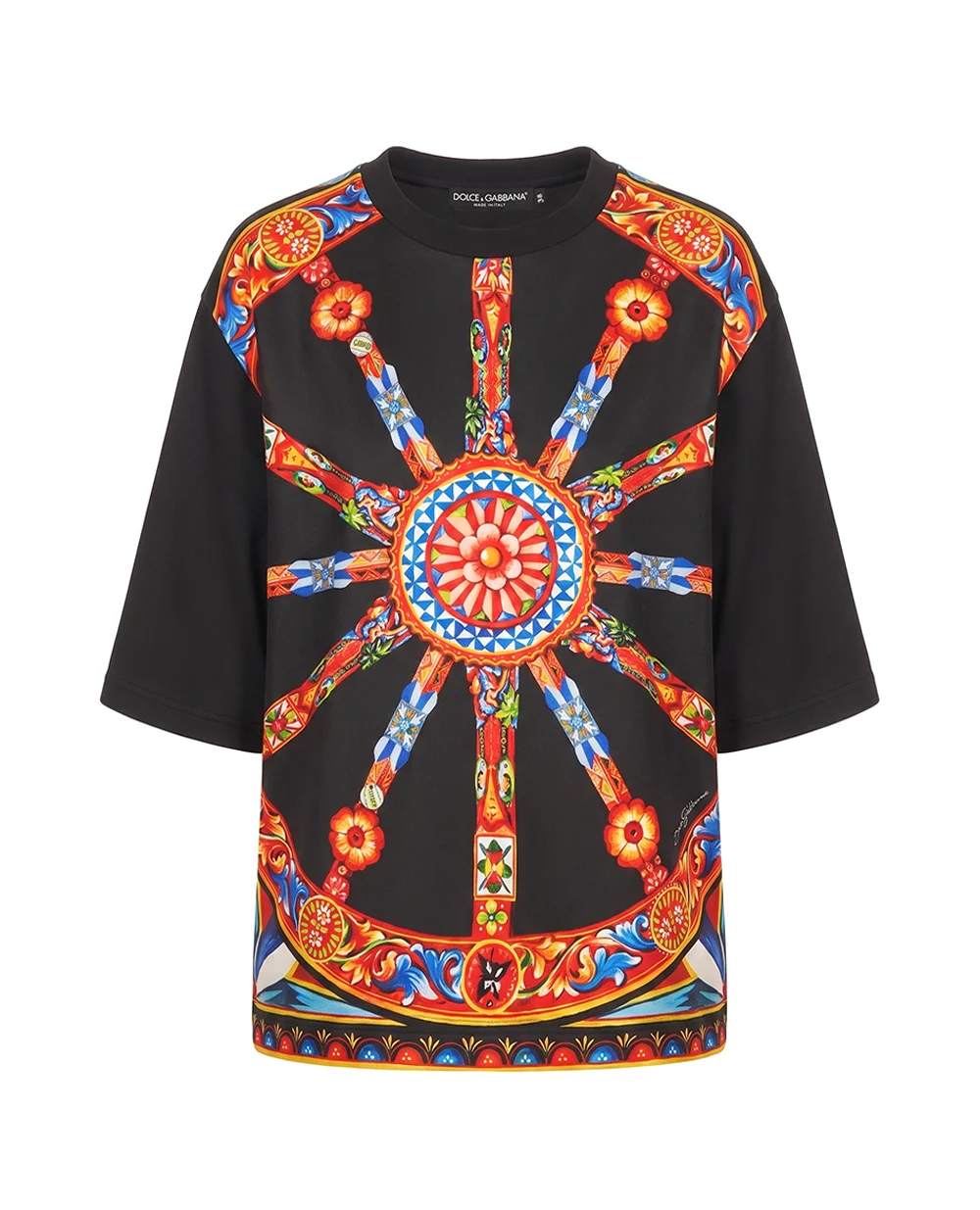 Футболка в принте Сarretto Dolce&Gabbana F8W13T-GDDVP, разноцветный цвет • Купить в интернет-магазине Kameron