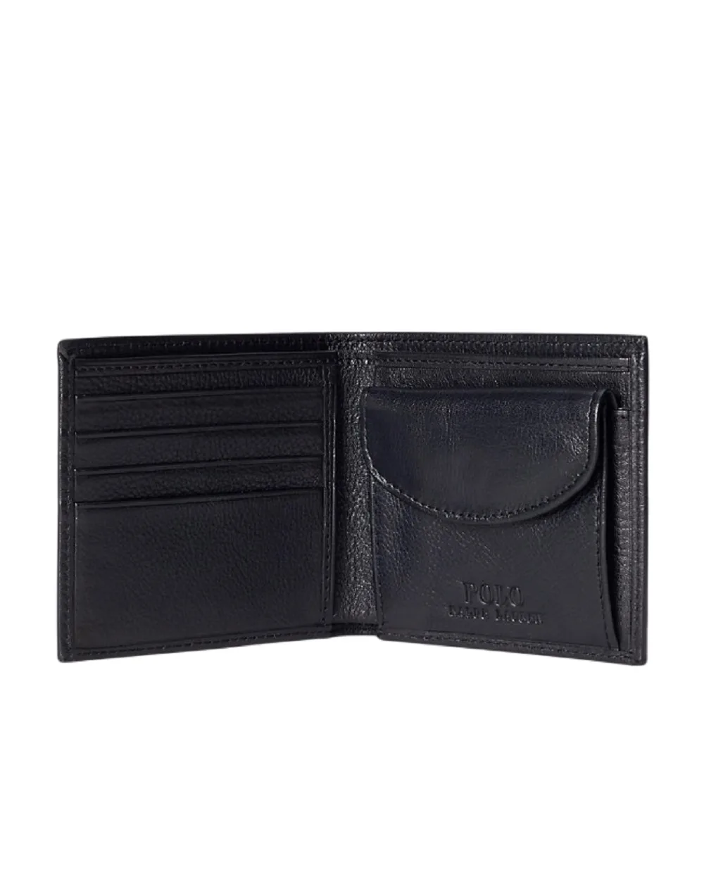 Кошелёк из кожи Polo Ralph Lauren 405914235002, черный цвет • Купить в интернет-магазине Kameron
