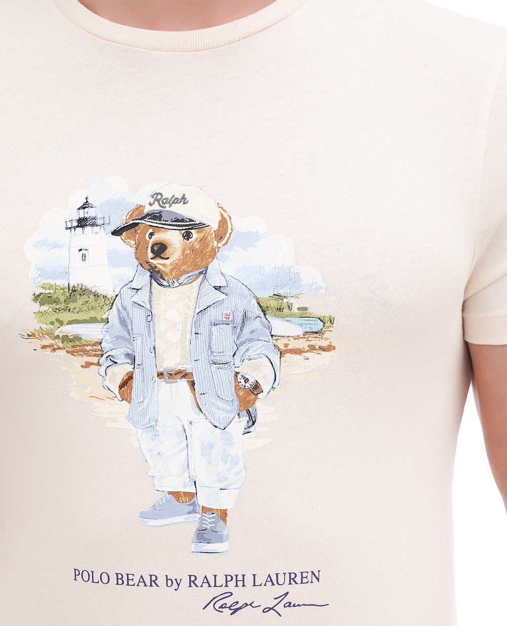 Футболка Polo Bear Polo Ralph Lauren 710969630001, белый цвет • Купить в интернет-магазине Kameron