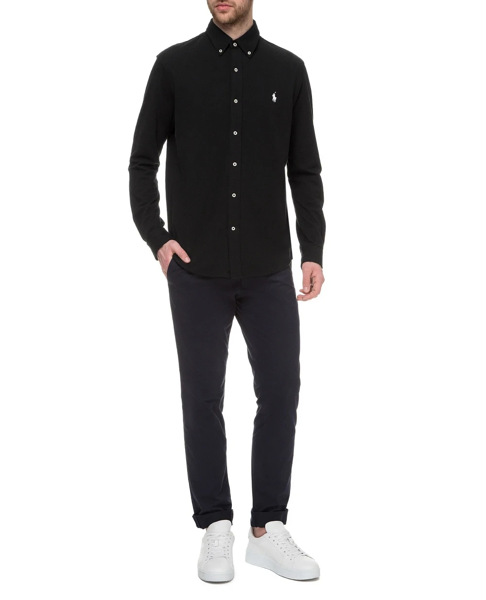 Сорочка Polo Ralph Lauren 710654408008, чорний колір • Купити в інтернет-магазині Kameron