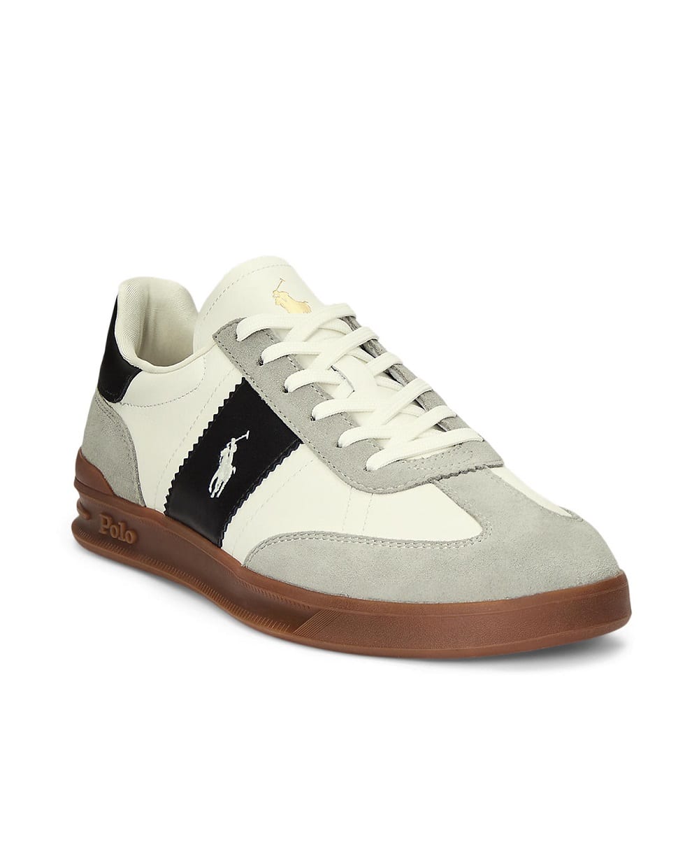 Кросівки Heritage Aera зі шкіри та замші Polo Ralph Lauren 809956119002, білий колір • Купити в інтернет-магазині Kameron
